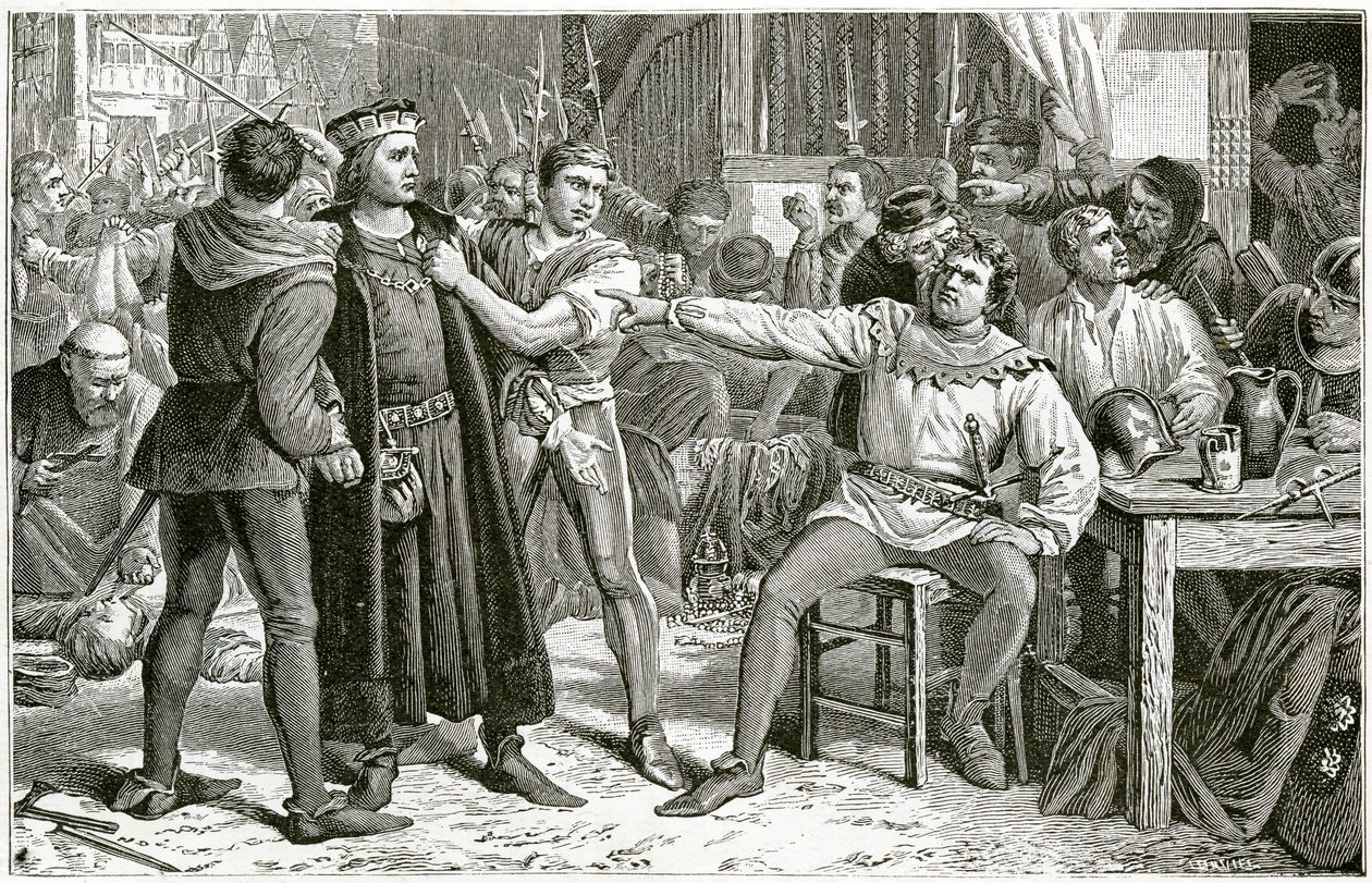 Lord Saye og Sele stillede for Jack Cade, 1896. af Charles Lucy