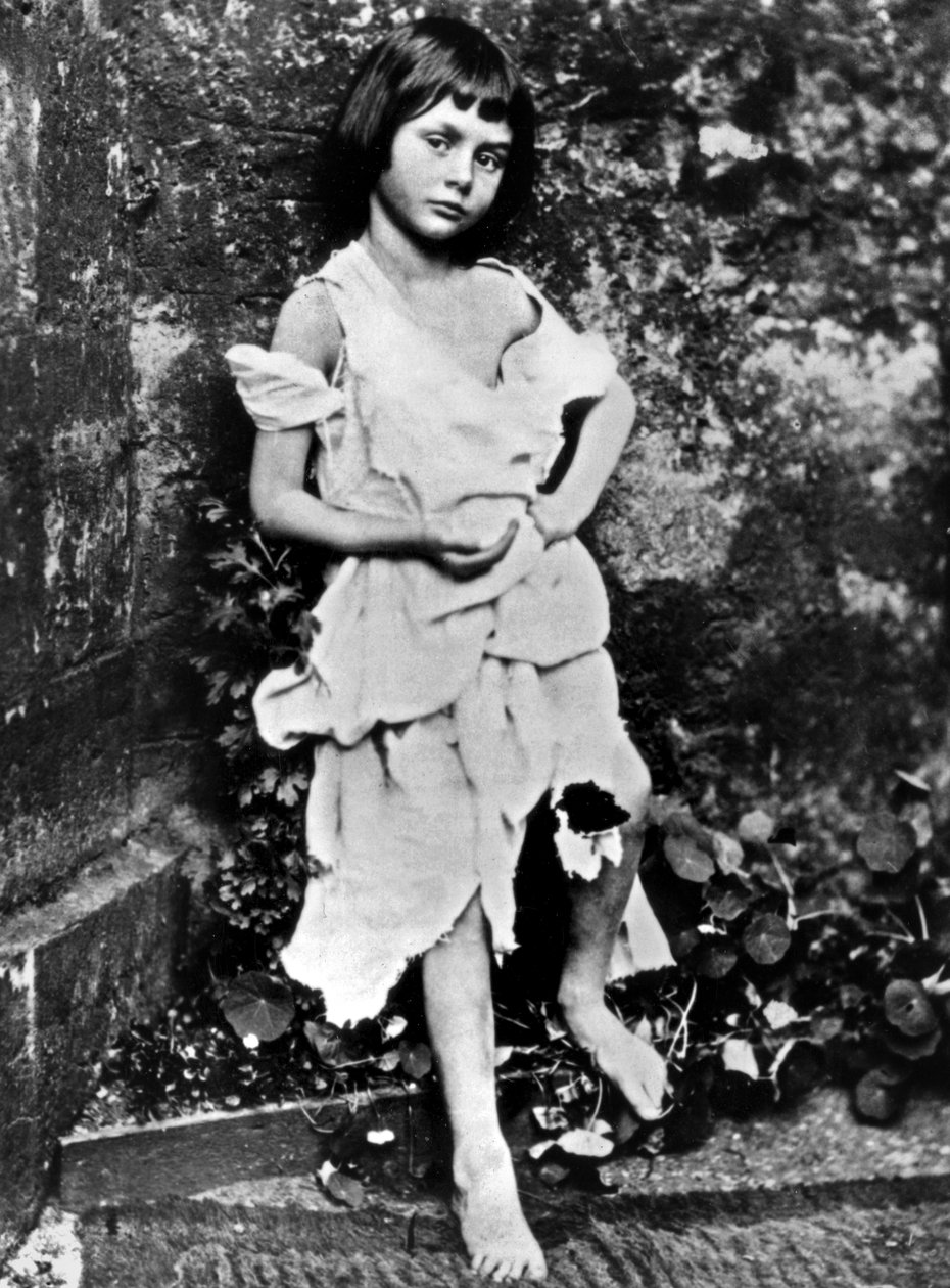 Alice Liddell, Lewis Carrolls veninde, her som tiggerpige, foto af Carroll i 1865 af Charles Lutwidge (1832 98) Dodgson