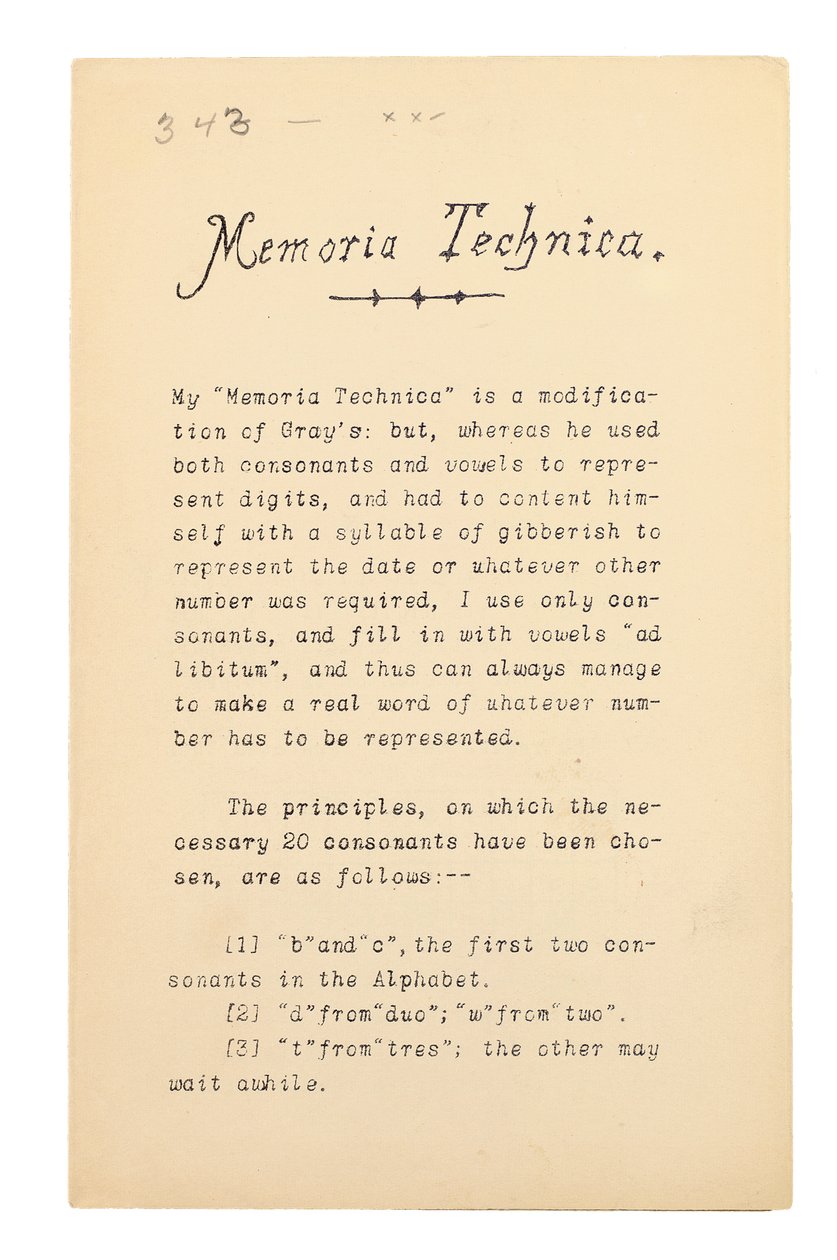 Memoria Technica, Oxford af Charles Lutwidge Dodgson