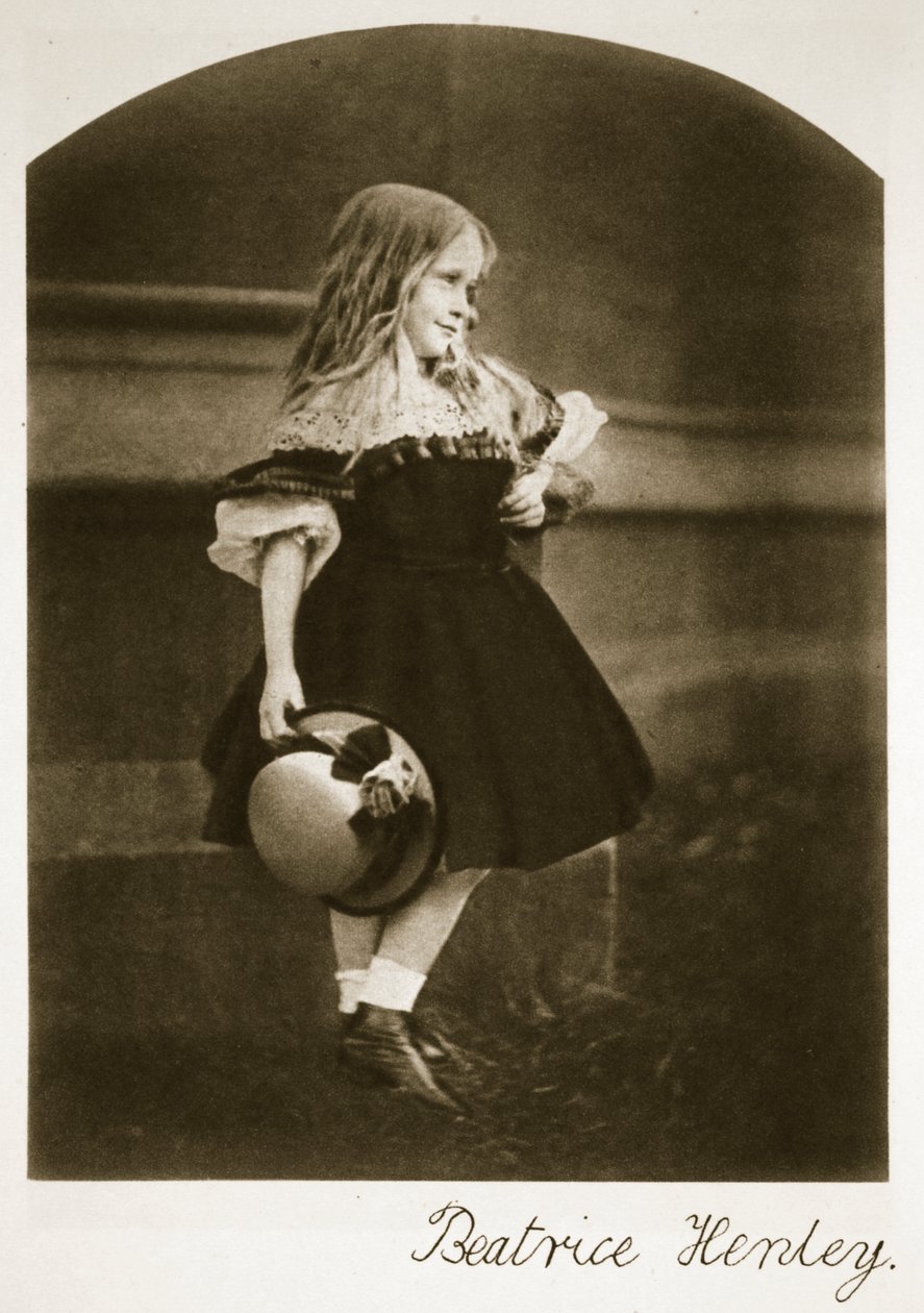 Beatrice Henley, september 1862 (sepiafoto) af Charles Lutwidge Dodgson