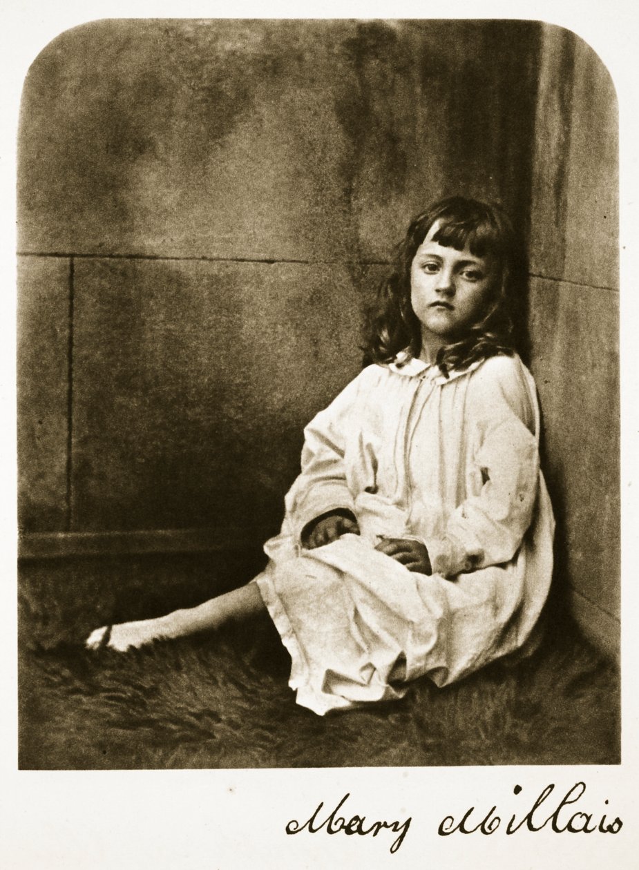 Mary Millais, 21. juli 1865 (sepiafoto) af Charles Lutwidge Dodgson