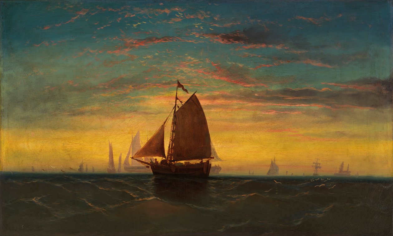 Boston Havn, ca. 1860-1869. af Charles Manger