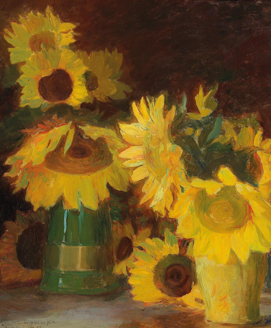 Fransk:  Tournesols Solsikker af Charles Marie Dulac