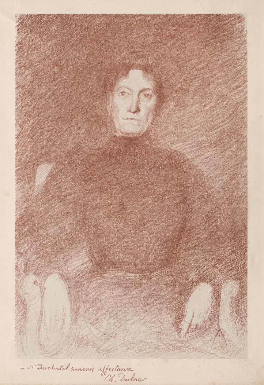 Siddende kvinde af Charles Marie Dulac