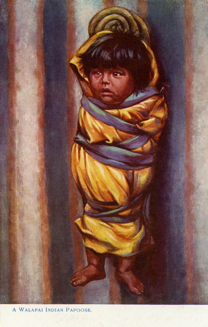 Et Walapai-barn af Charles Marion Russell