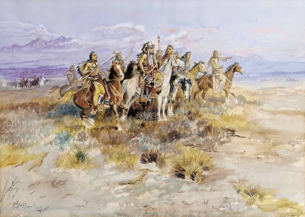 Indian Scouting Party, 1897 af Charles Marion Russell