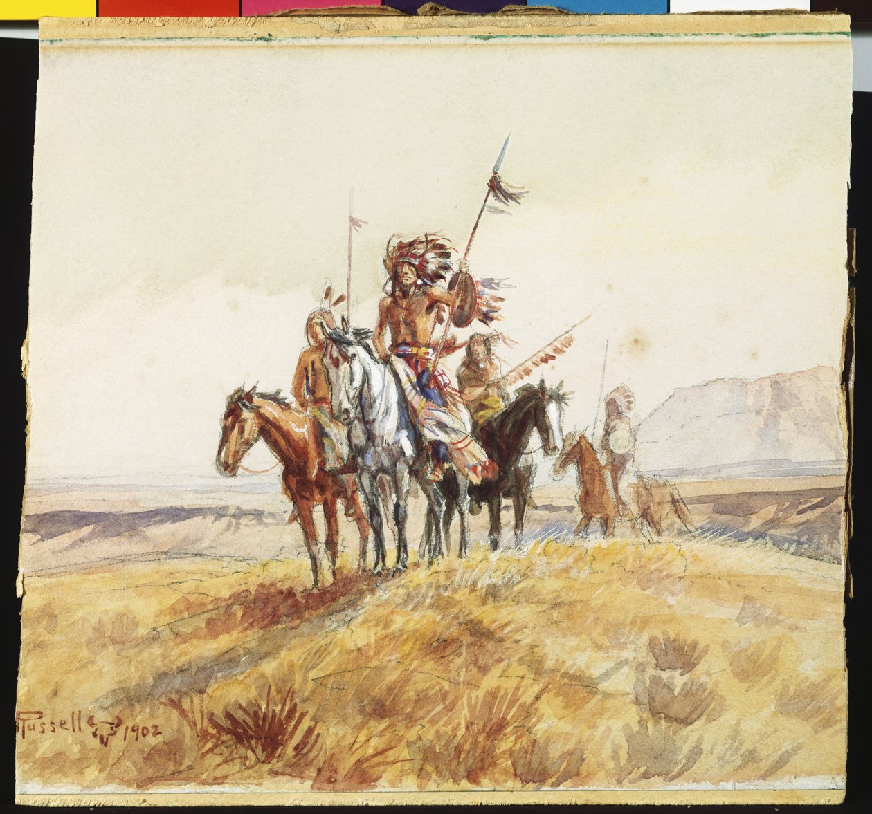 Indian War Party, 1902 af Charles Marion Russell