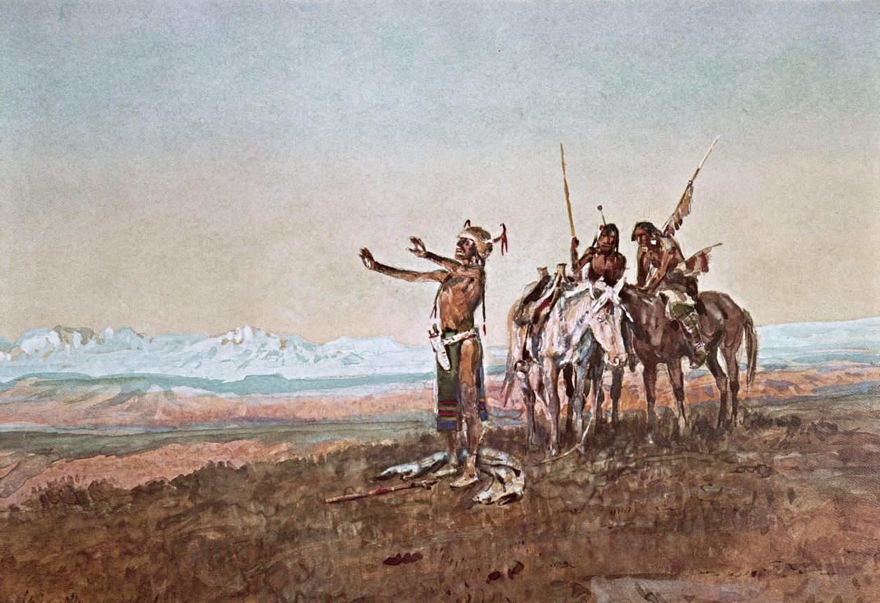 Påkaldelse til solen af Charles Marion Russell