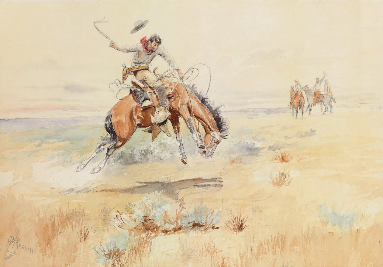The Bronco Buster, 1894 af Charles Marion Russell
