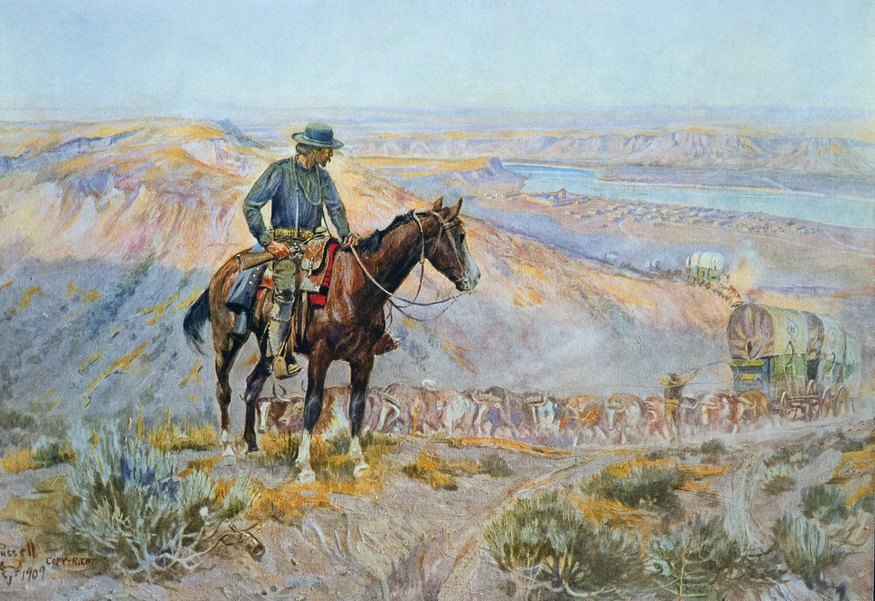 The Wagon Boss (olie på lærred) af Charles Marion Russell