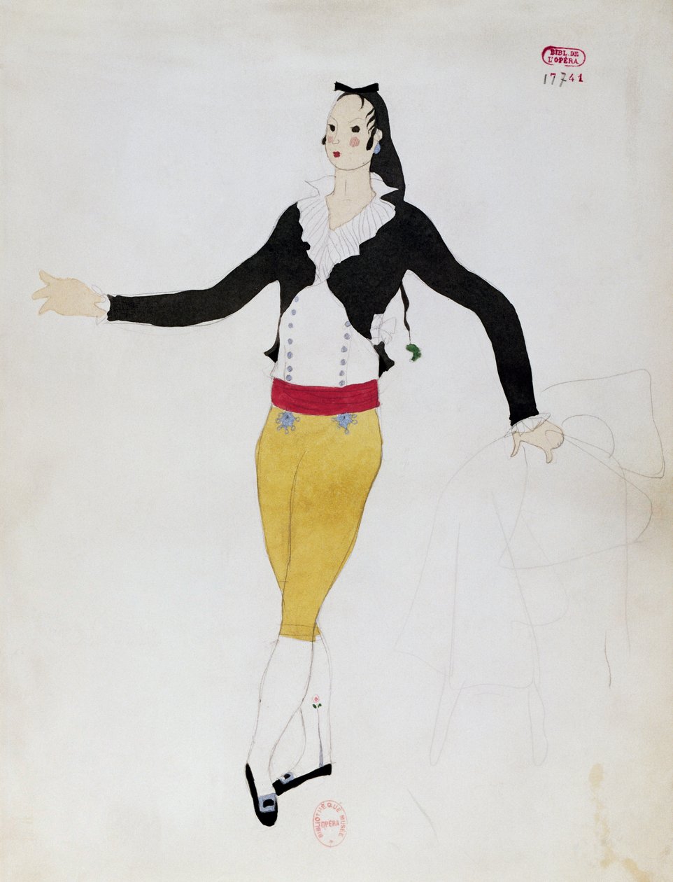 Kostume til figuren Figaro fra Barberen i Sevilla af Gioacchino Rossini af Charles Martin
