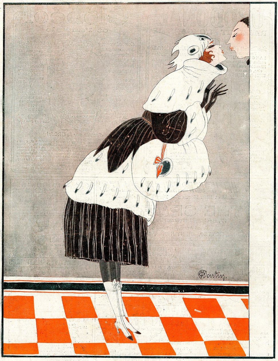 Farvel og tak! Pas på min makeup-illustration fra la Vie Parisienne af Charles Martin