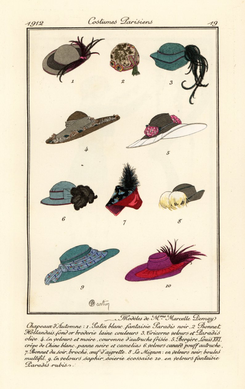 hat-design af Miller Marcelle. Demay af Charles Martin