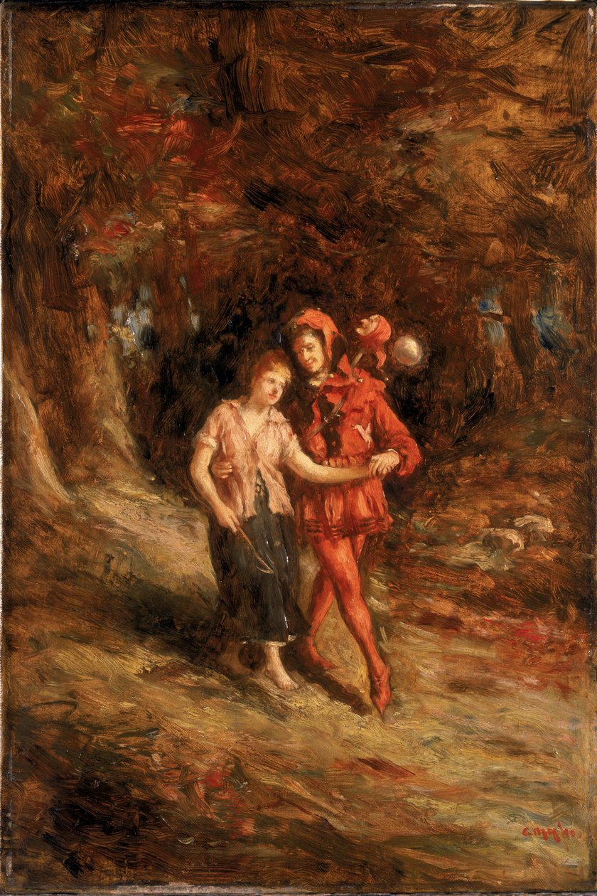Touchstone og Audrey, 1890 af Charles Martin Hardie