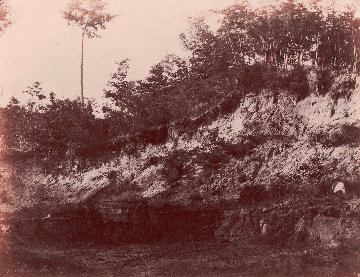 Stenbrud, 1850-53. af Charles Marville