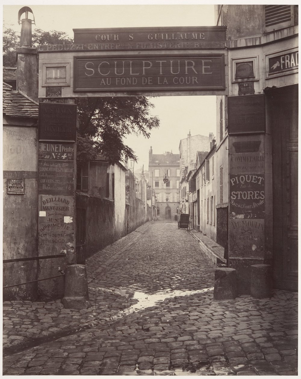 Gården Saint-Guillaume af Charles Marville