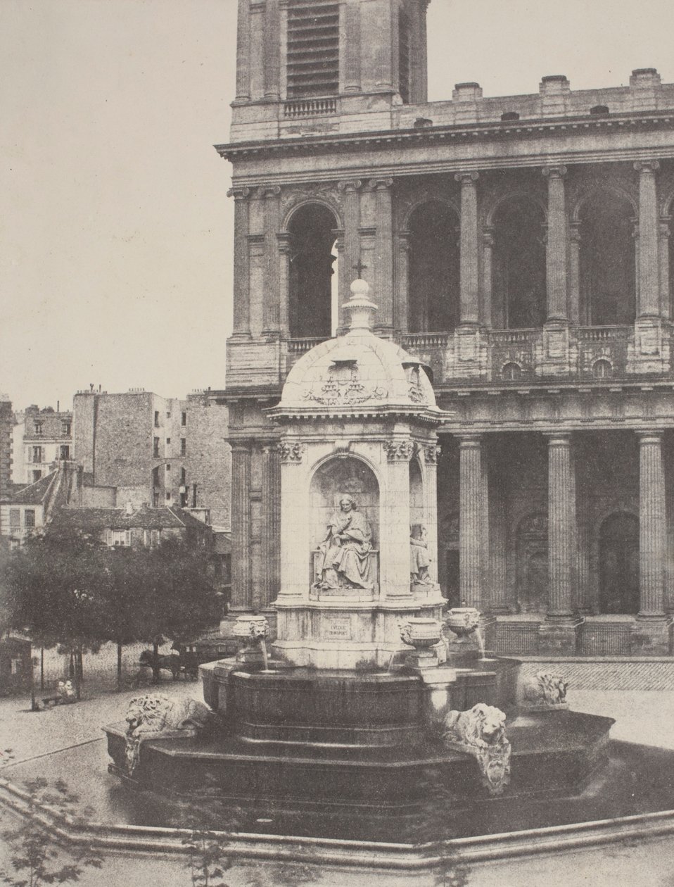 Fontæne ved St. Sulpice af Charles Marville