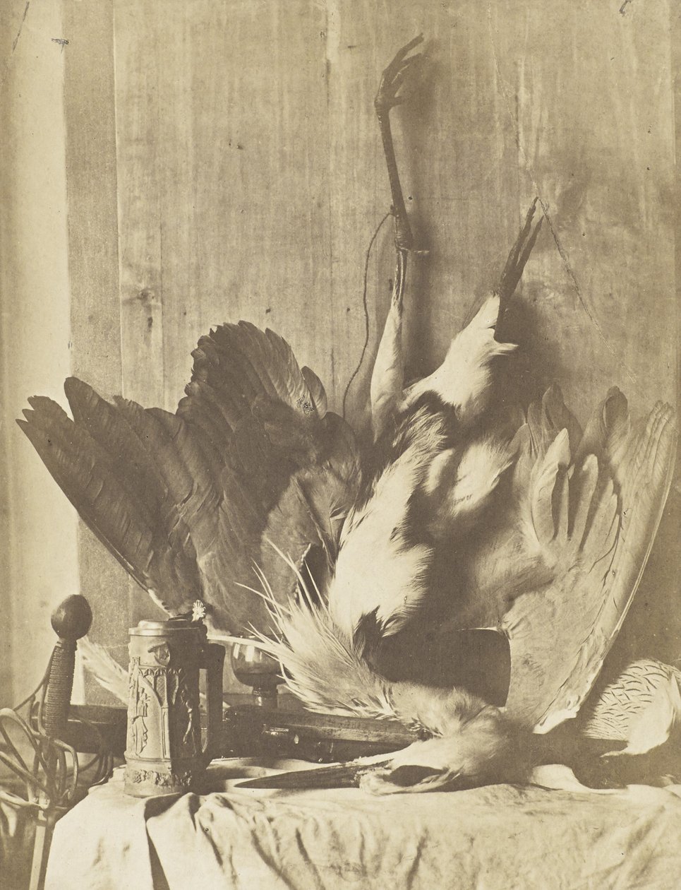 Game Still Life, ca. 1853-55 (albuminiseret saltet papirtryk) af Charles Marville