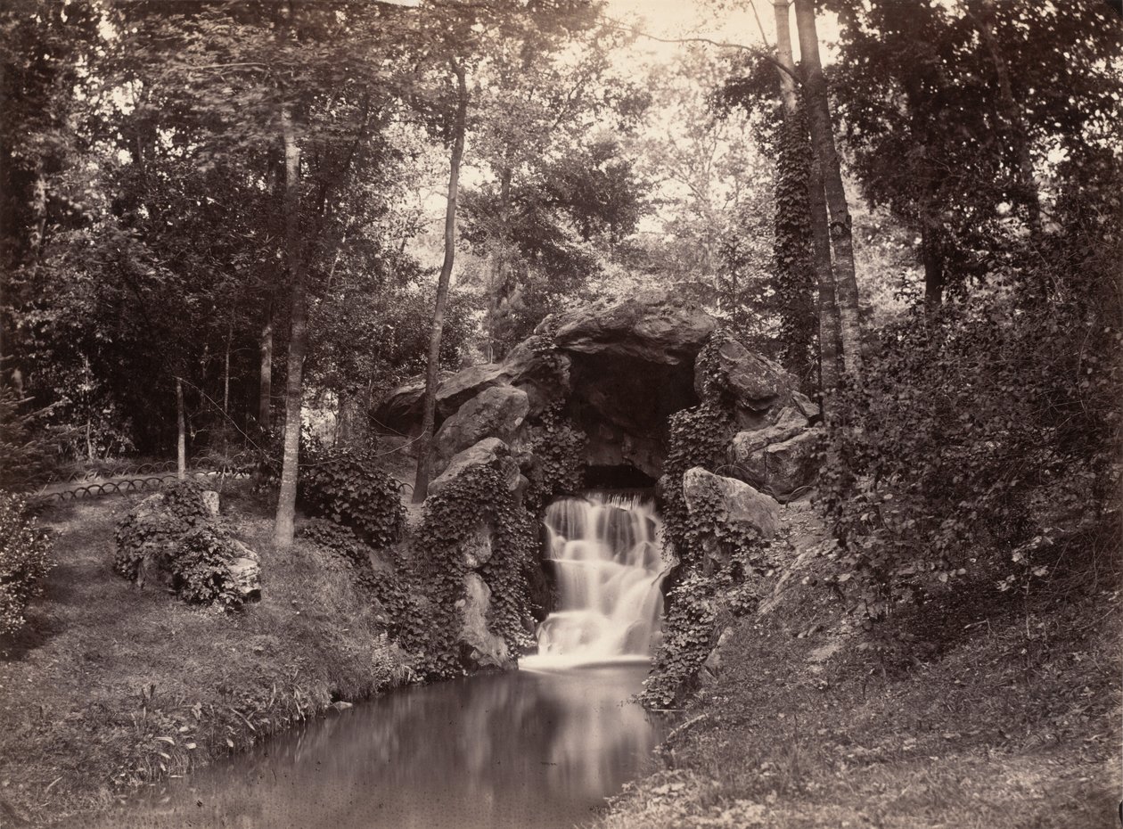 Grotte i Bois de Boulogne af Charles Marville