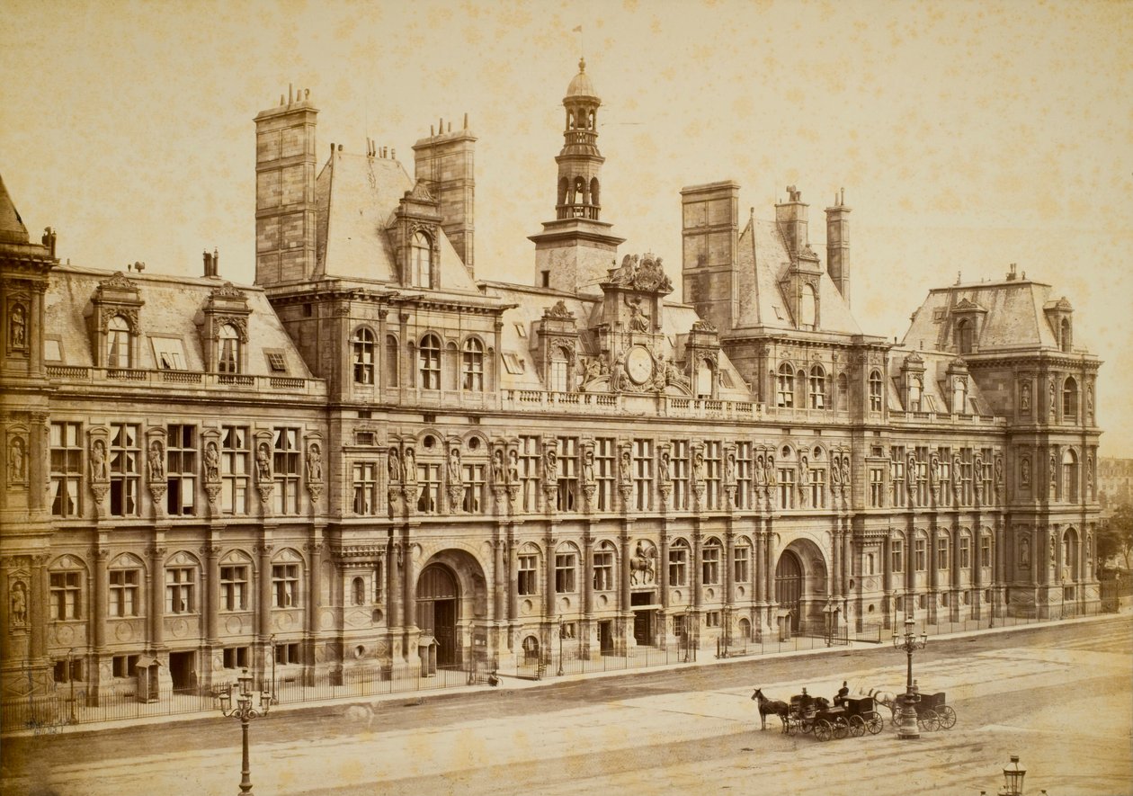 Rådhuset, Paris af Charles Marville