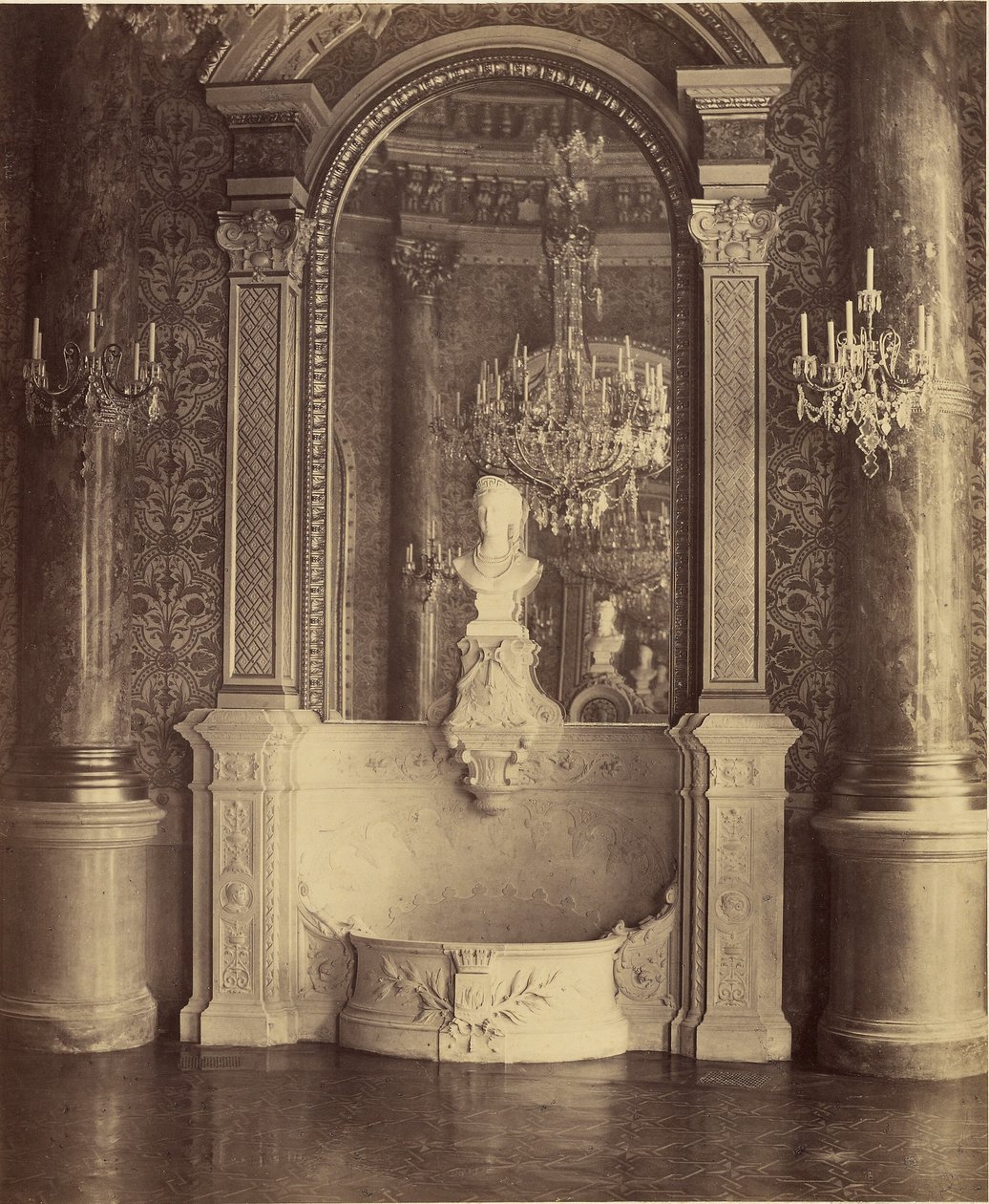 [Interiør af et palads, sandsynligvis Hotel de Ville, Paris]. af Charles Marville