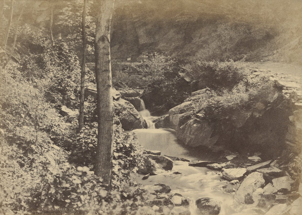 [Den schweiziske dal i St. Goarshausen] af Charles Marville