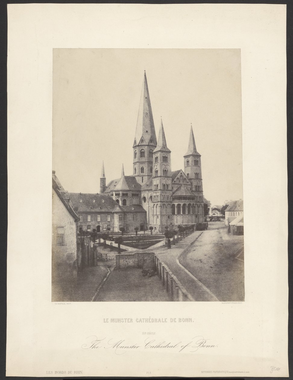Le Munster Cathédrale de Bonn. / Münster-katedralen i Bonn. af Charles Marville