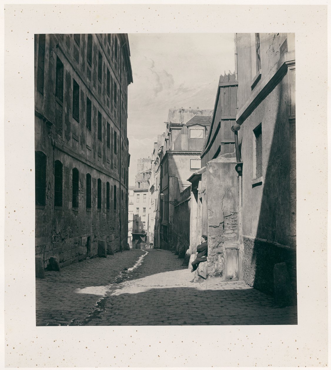 Rue Chartière (impasse Chartière) fra rue de Reims af Charles Marville