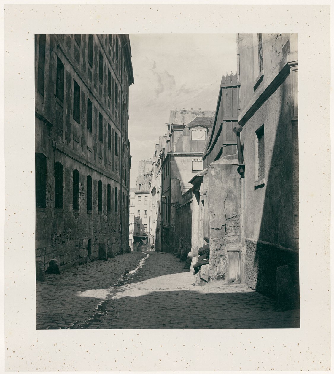 Rue Chartière (impasse Chartière) fra rue de Reims af Charles Marville