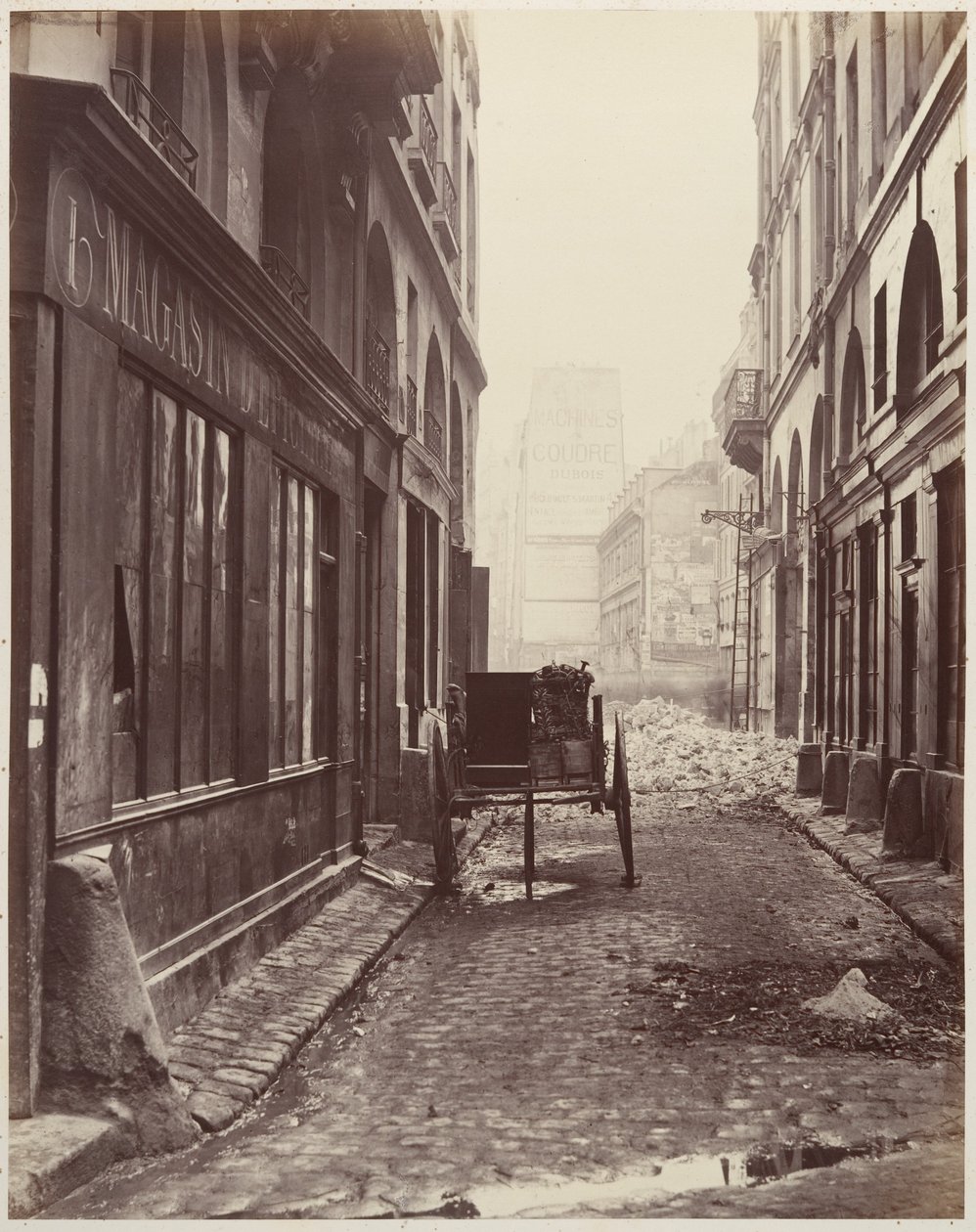 Rue Estienne, fra Rue Boucher af Charles Marville