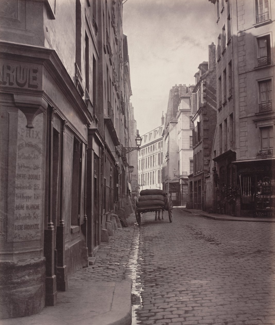 Rue de la Bûcherie, fra blind vej Saint-Ambroise (femte arrondissement) af Charles Marville