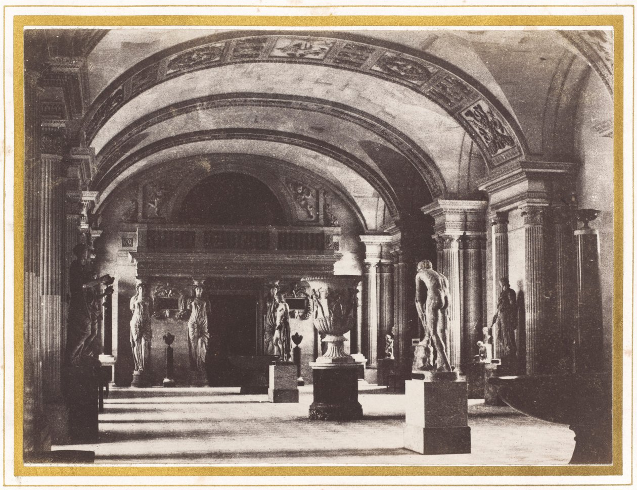 Karyatidesalen på Louvre-museet af Charles Marville