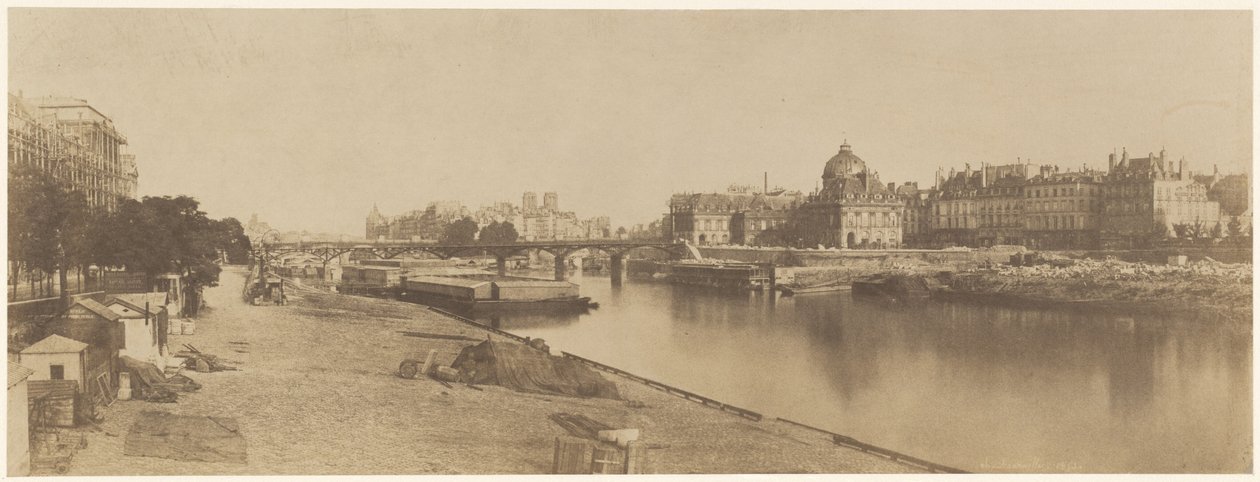 Seinen fra Pont du Carrousel Ser mod Notre Dame af Charles Marville