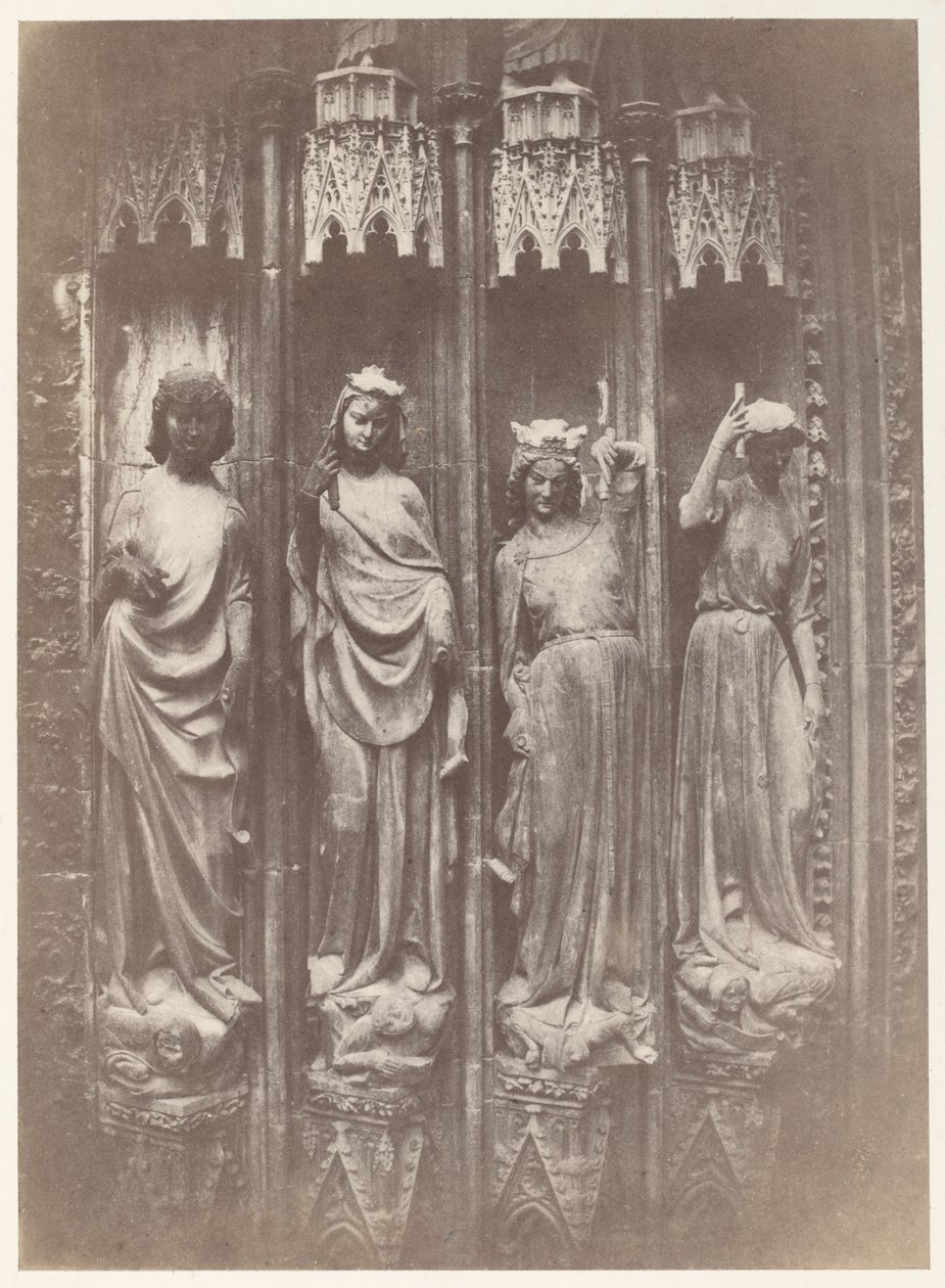 Dyderne, der knuser lasterne, Strasbourg-katedralen af Charles Marville