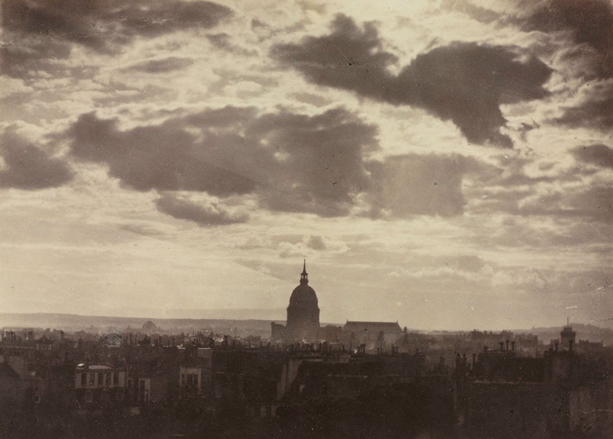 Unavngivet skystudie med Les Invalides, 1860. af Charles Marville