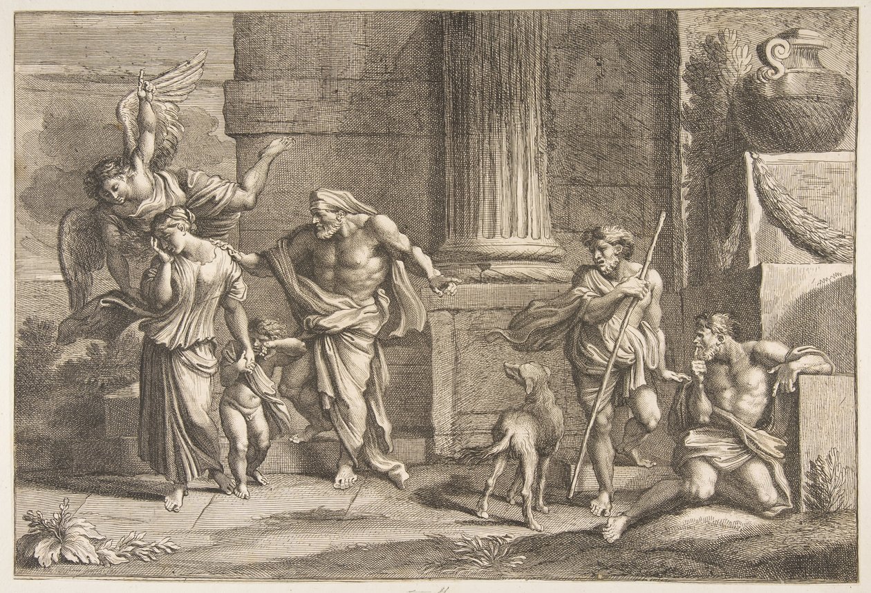 Fordrivelsen af Hagar, 1646-70. af Charles Masse