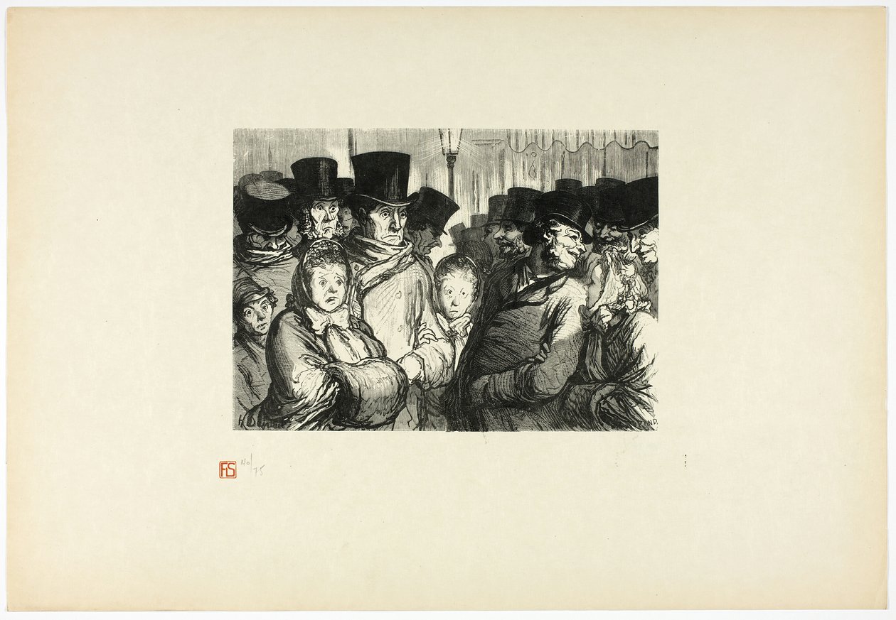 Boulevard du Temple ved midnat, fra Tirage Unique de Trente-Six Bois af Charles Maurand