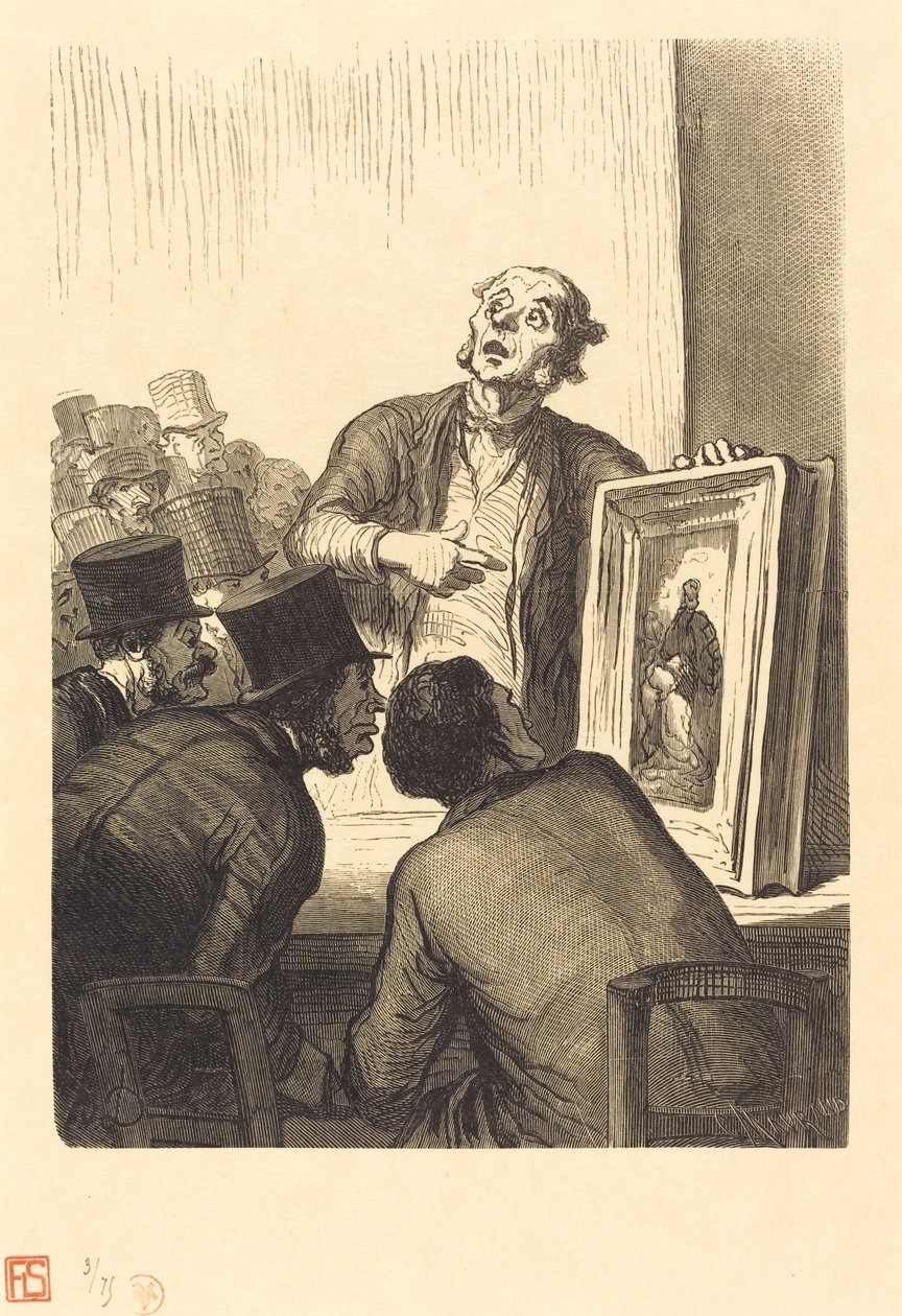Auktionsledernes hotel: Eksperten af Charles Maurand after Honoré Daumier