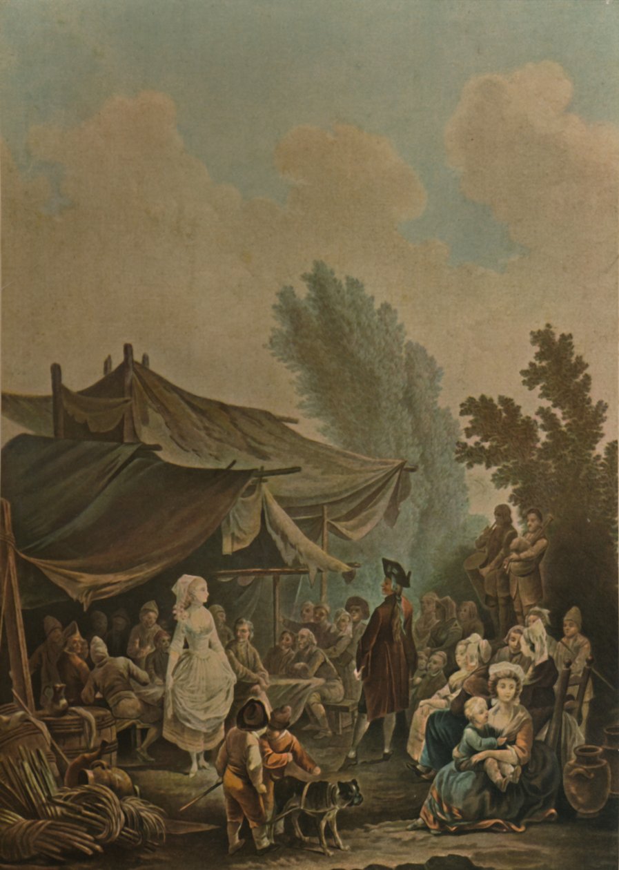 Landsbybrylluppet, Landsbybryllup, 1785, 1913 af Charles Melchior Descourtis