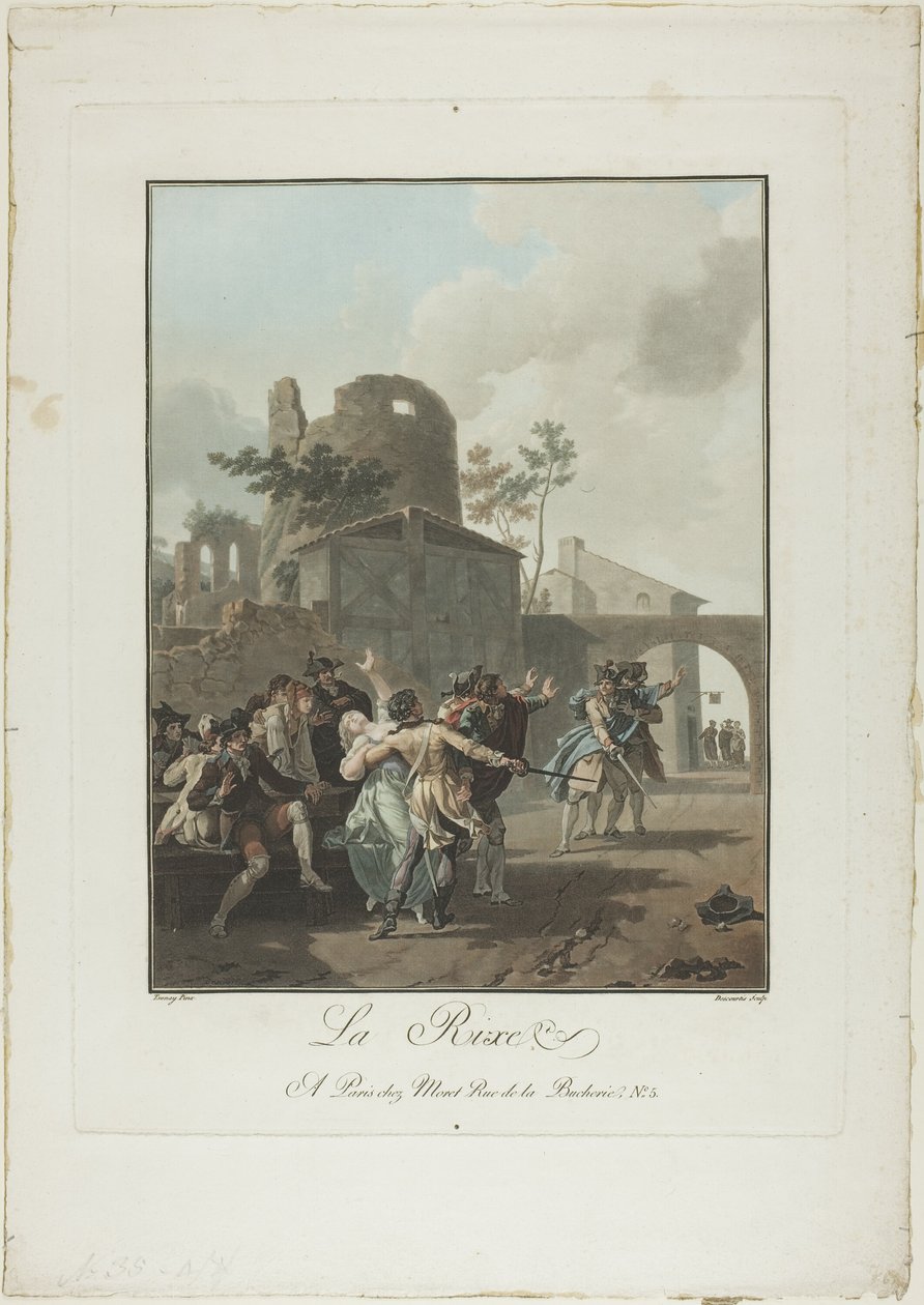 La Rixe af Charles Melchior Descourtis