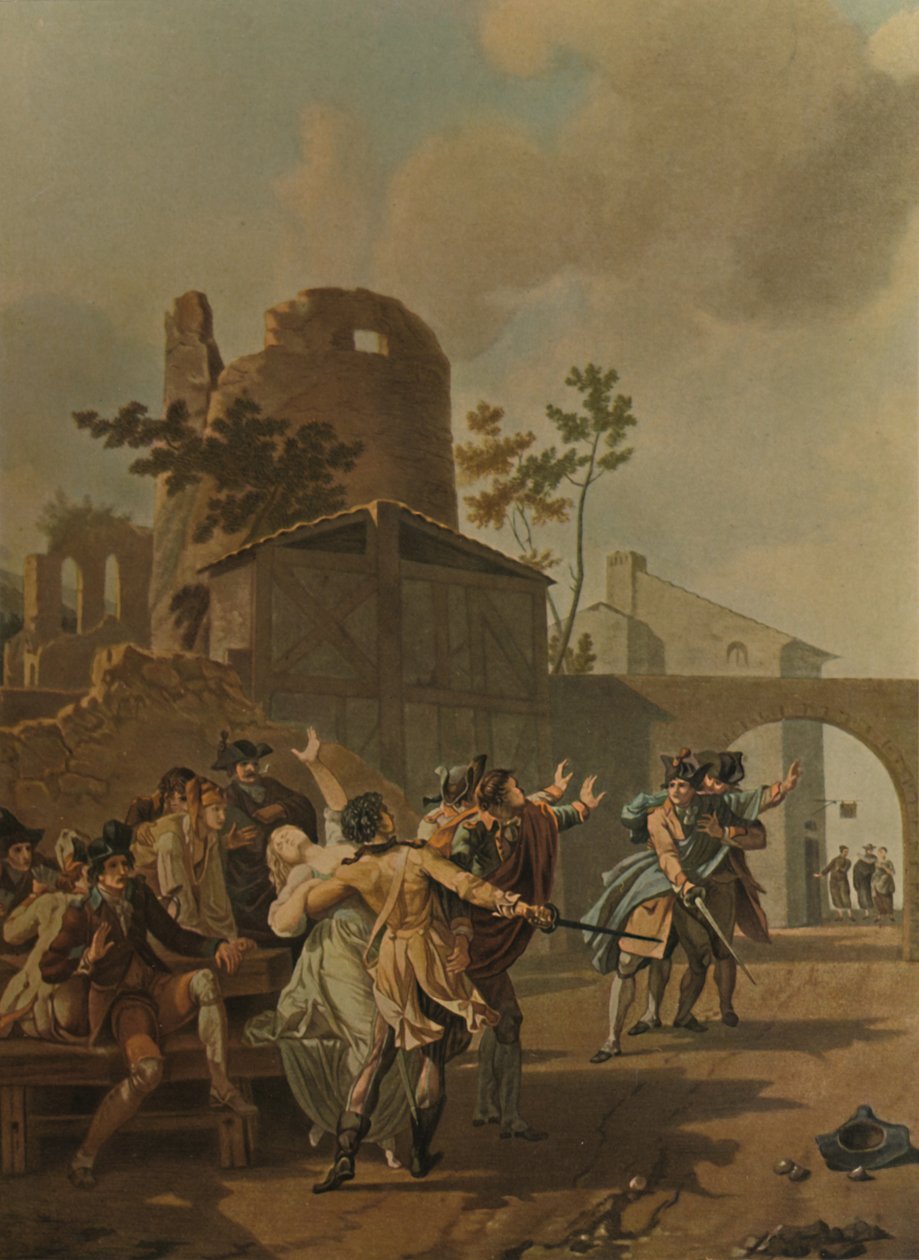 La Rixe, The Brawl, c1780, 1913 af Charles Melchior Descourtis