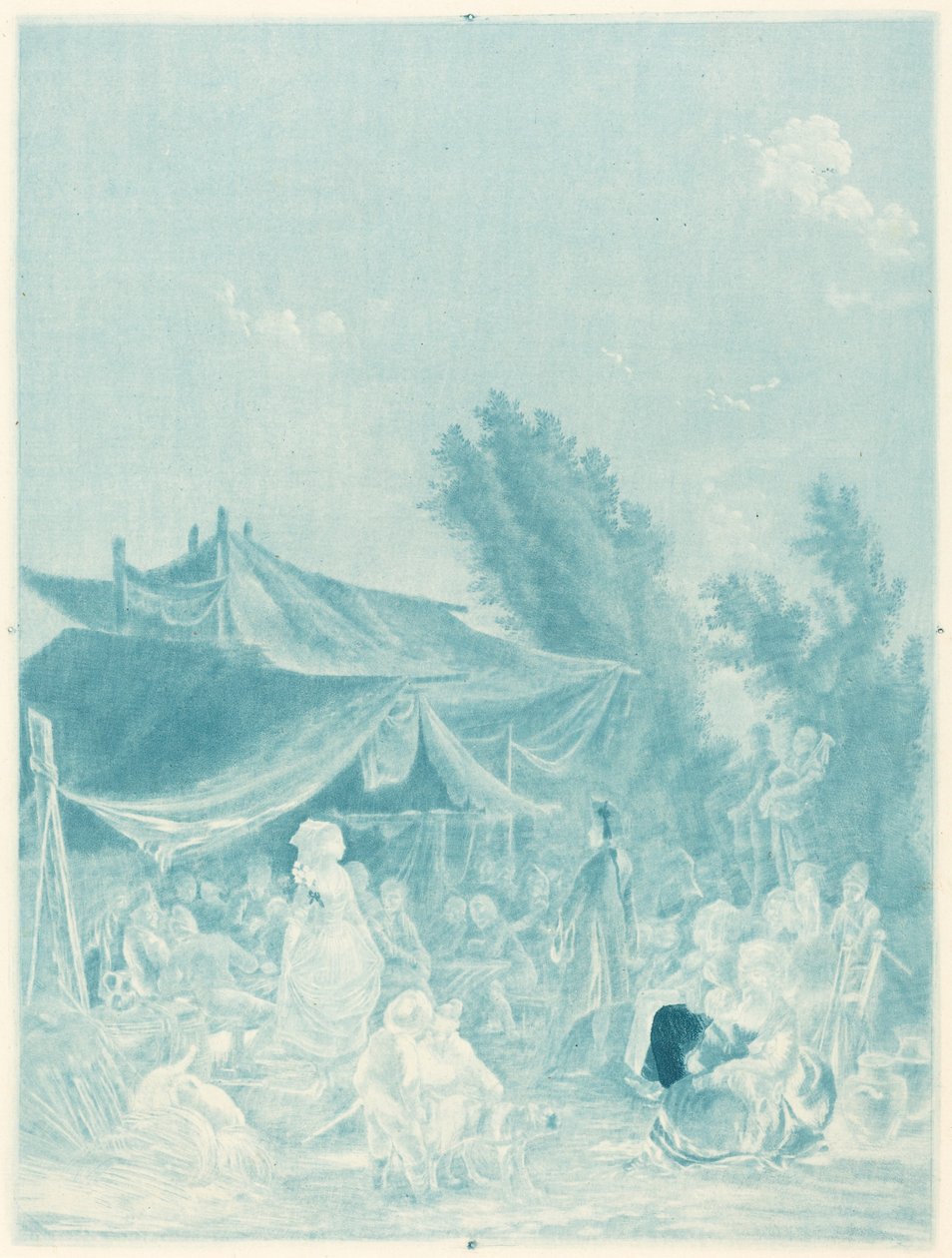 Noce de Village Village Bryllup, 1785. af Charles Melchior Descourtis