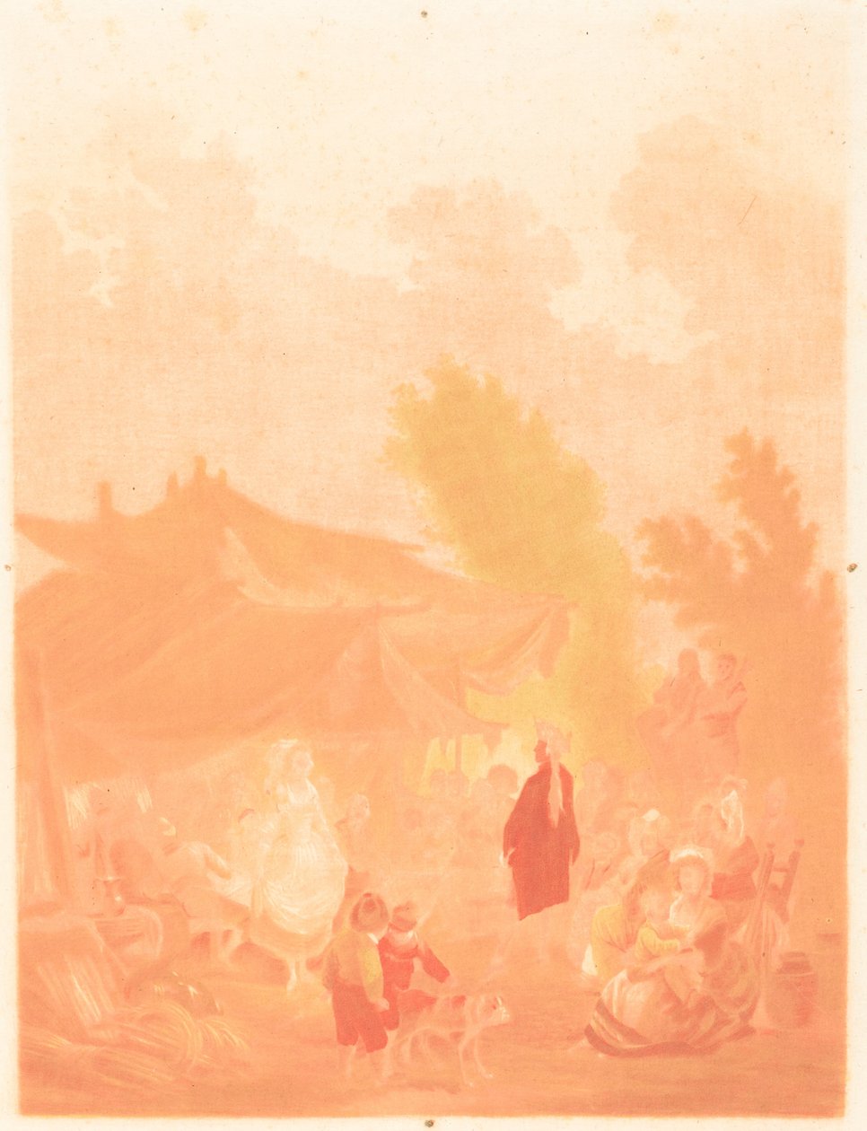 Noce de Village Village Bryllup, 1785. af Charles Melchior Descourtis