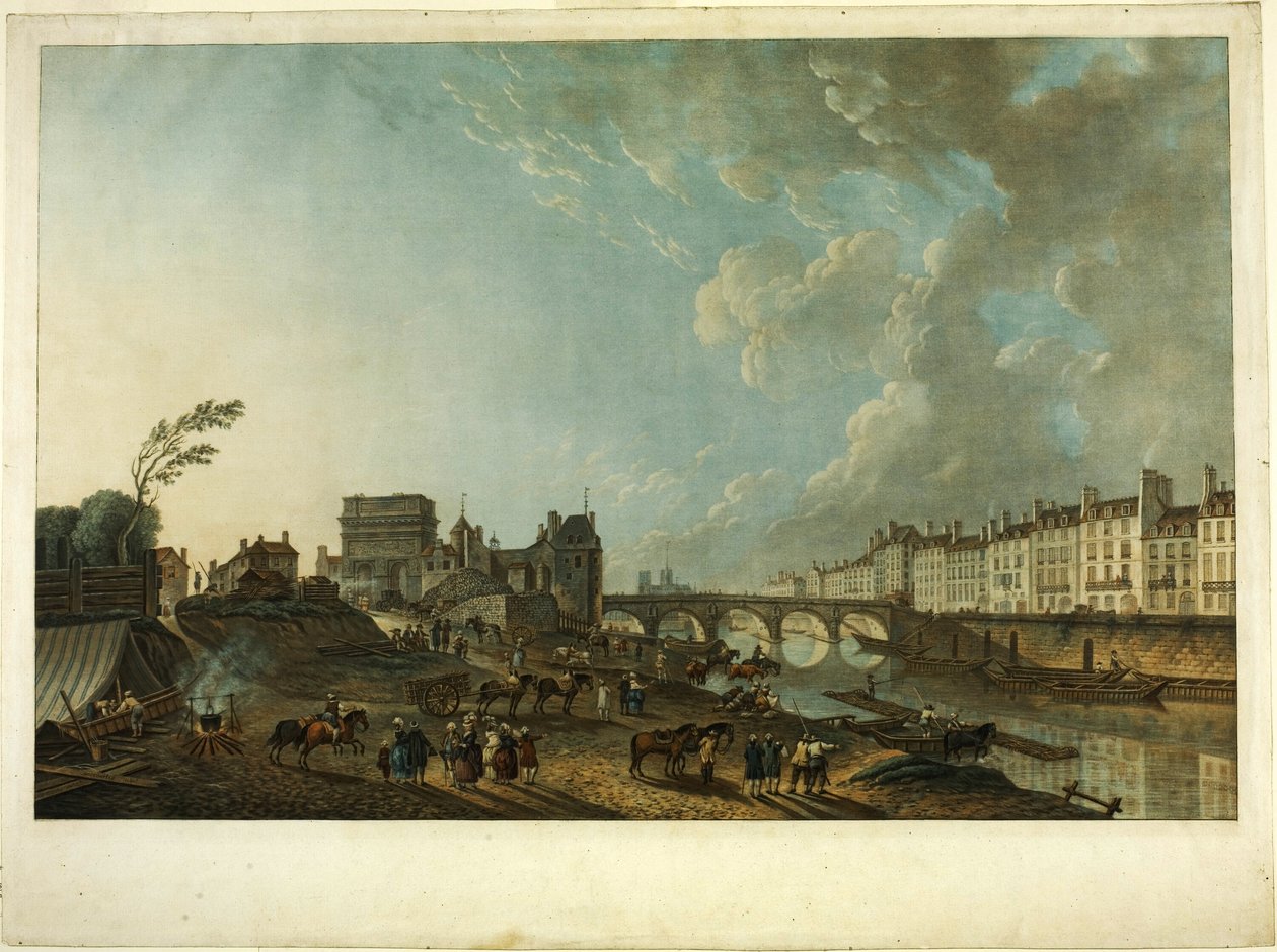Port St. Bernard af Charles Melchior Descourtis