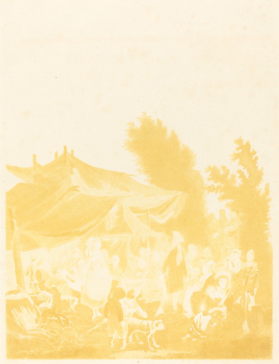 Noce de Village (landsbybryllup) af Charles Melchior Descourtis after Nicolas Antoine Taunay
