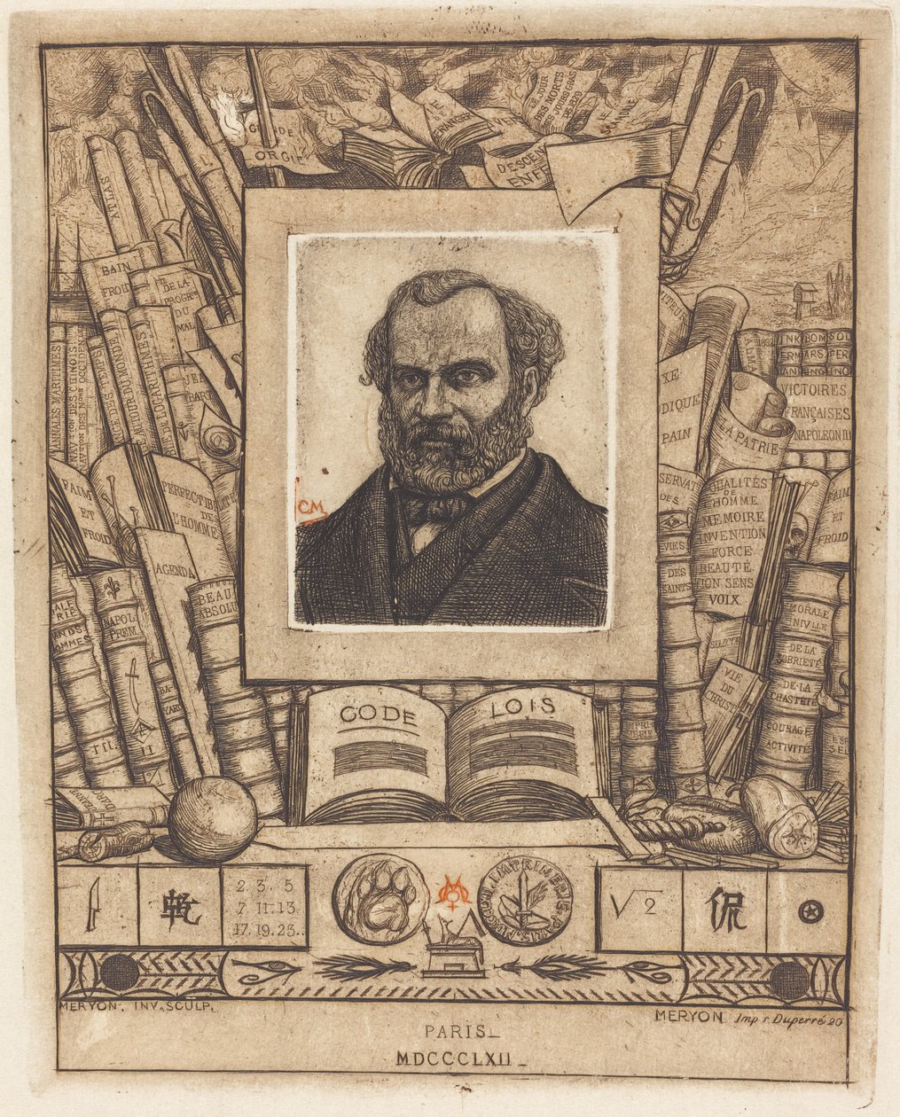 Armand Guéraud af Charles Meryon