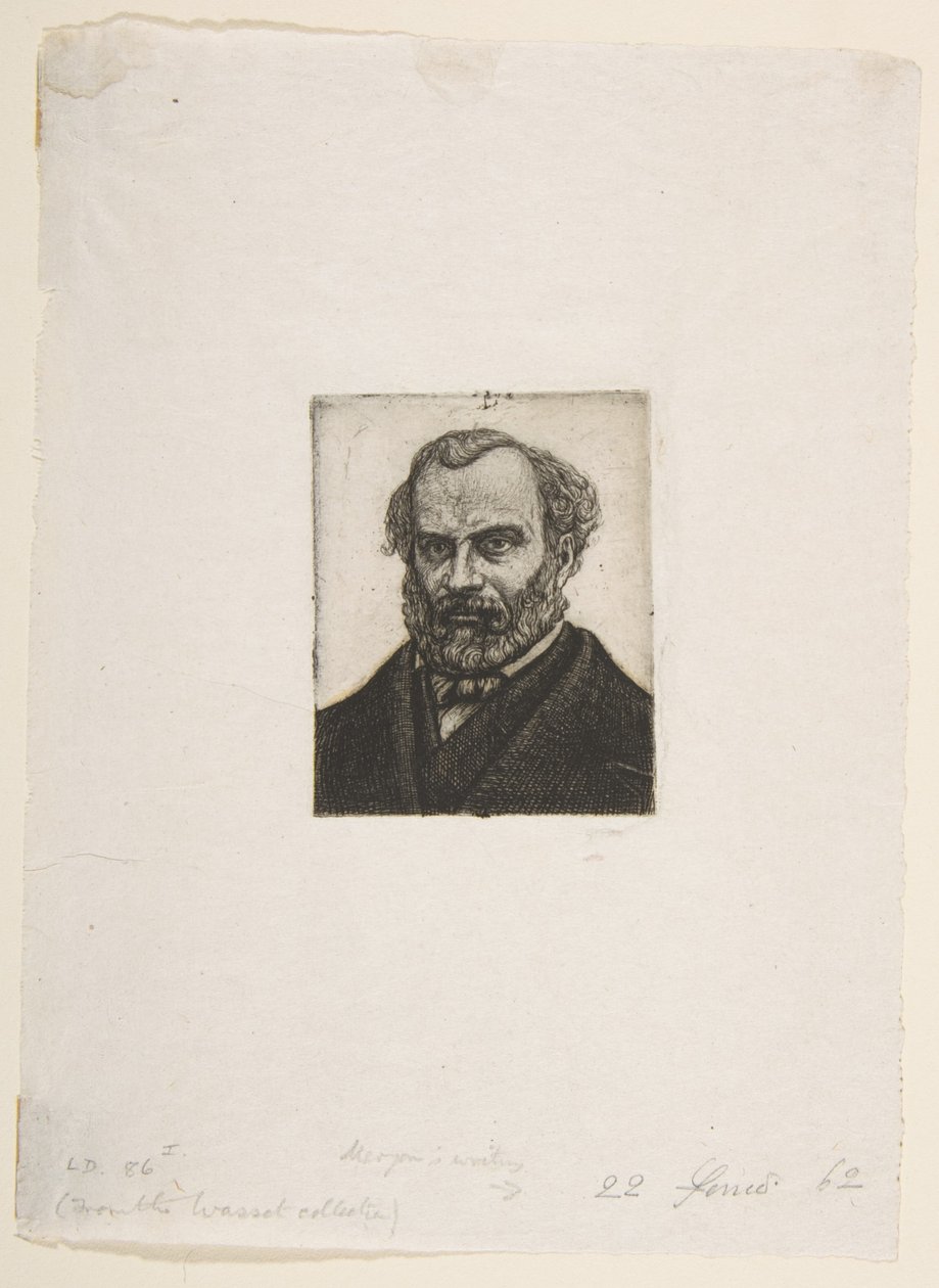 Armand Guéraud fra Nantes, trykker og litterat af Charles Meryon