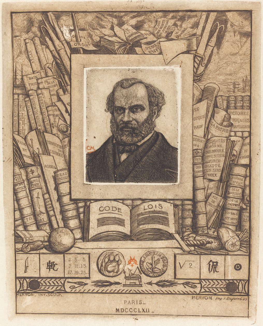 Armand Gueraud af Charles Meryon