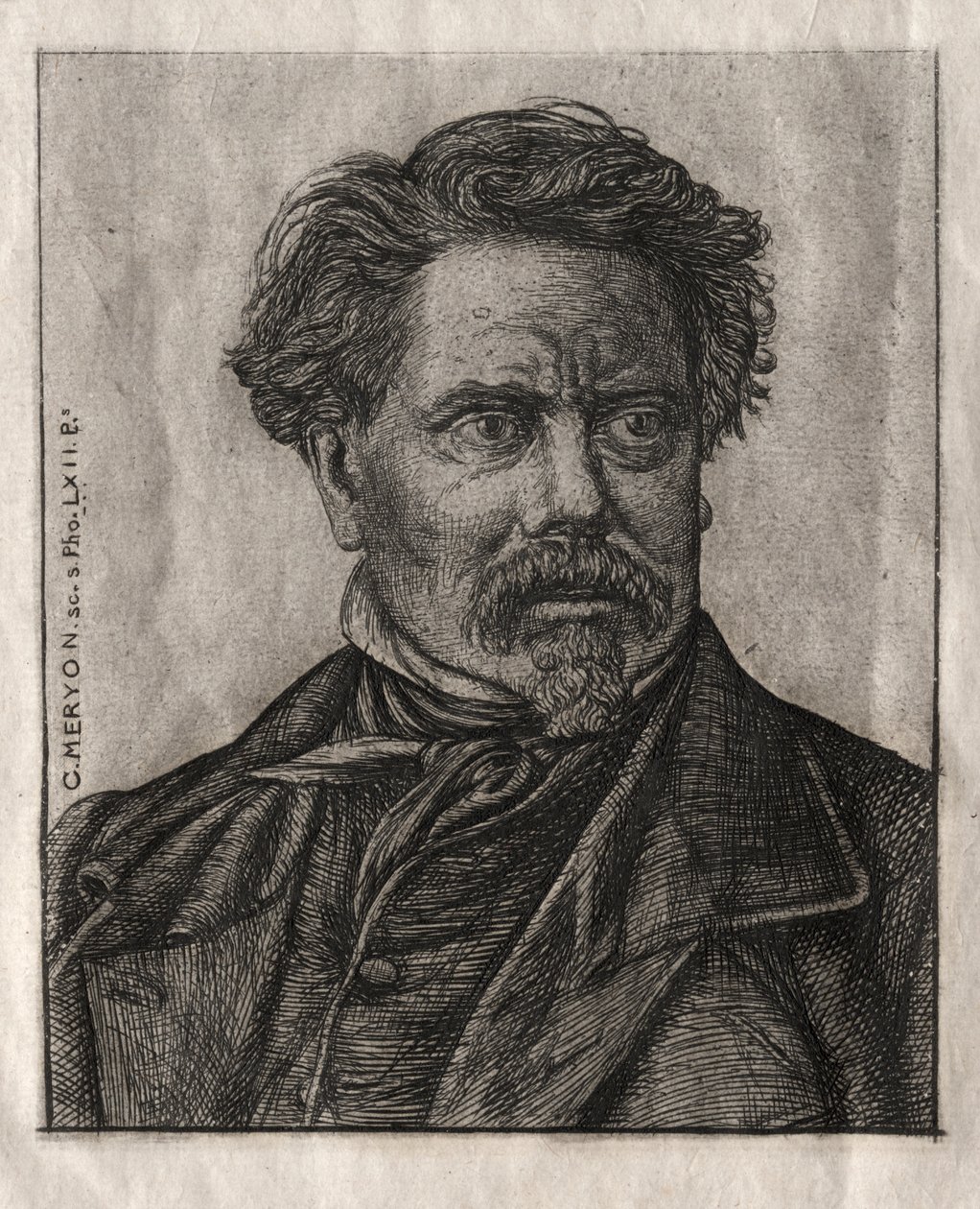 Benjamin Fillon, Bogstavernes Mand af Charles Meryon