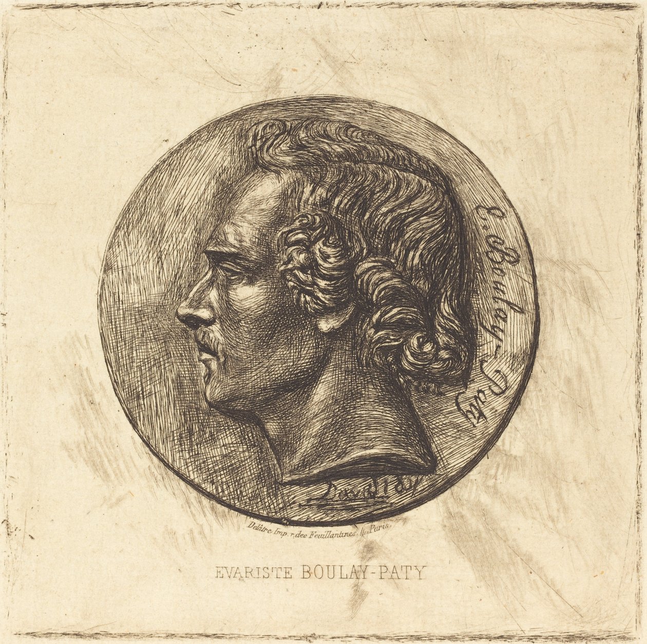 Evariste Boulay-Paty; En digter (Fra en bronze af David d